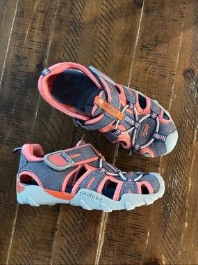 pediped Canyon Flex in Red and Blue Upper Kids Toddler Size 29 EU or US 12
